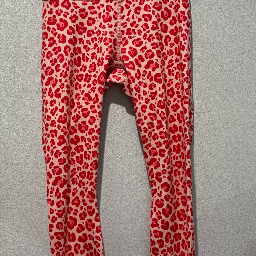 Fabletics Pink Leopard Print Leggings